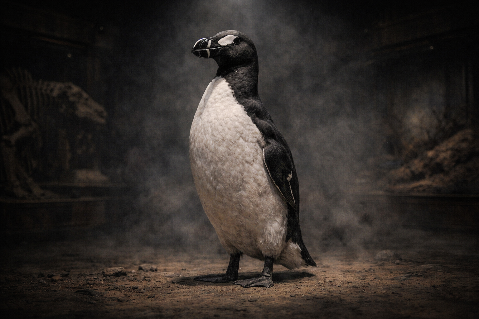 Great auk illustration